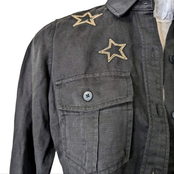 Rails Loren Button-Down Black Shirt Jacket...Size XXSmall - Picture 9 of 12